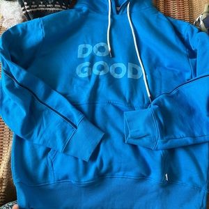 Blue hoodie